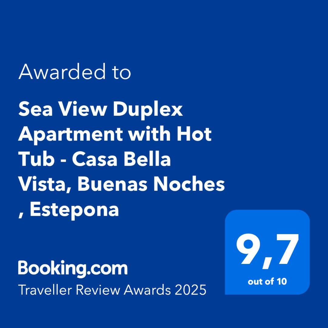 Sea View Penthouse Apartment With Hot Tub - Casa Bella Vista, Buenas Noches , Estepona Ngoại thất bức ảnh